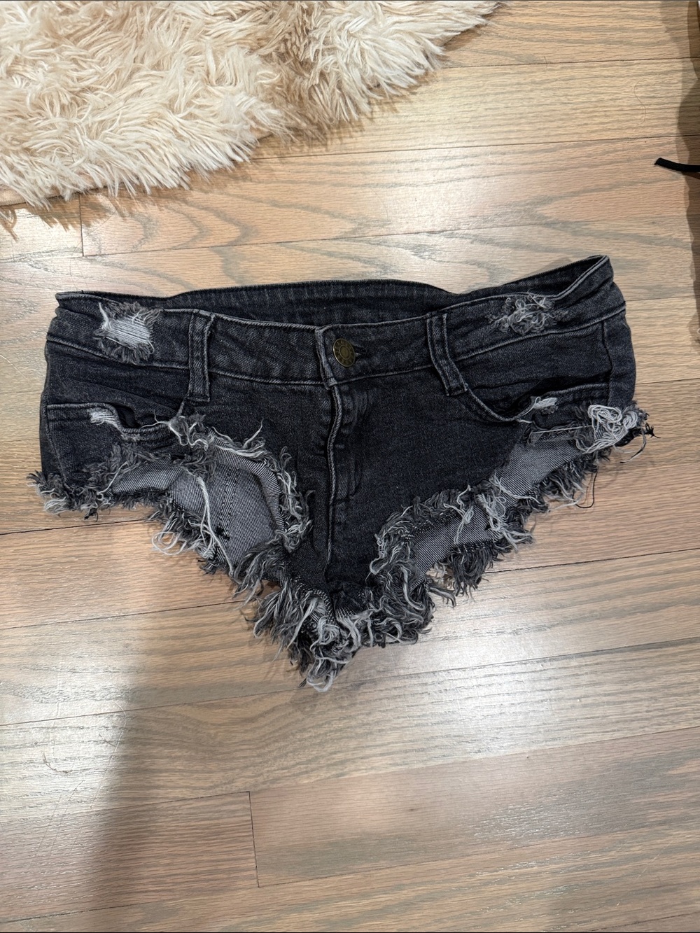 Micro Distressed Denim Women’s Shorts